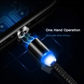 USB cavo Magnetic microUSB 1.0m (nero)