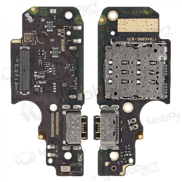Xiaomi Redmi Note 11 Pro / Note 11 Pro 5G / Note 11e Pro / Poco X4 Pro 5G connettore di ricarica (service pack) (originale) Xiaomi Redmi Note 11 Pro / Note 11 Pro 5G / Note 11e Pro / Poco X4 Pro 5G connettore di ricarica (service pack) (originale)