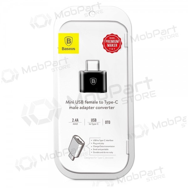 Adattatore Baseus USB-A to Type-C OTG nero CATOTG-01