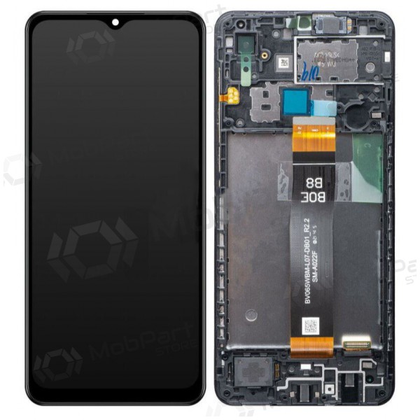 Samsung Galaxy A02 schermo / display (nero) (con una cornice) (originale) Samsung Galaxy A02 schermo / display (nero) (con una cornice) (originale)