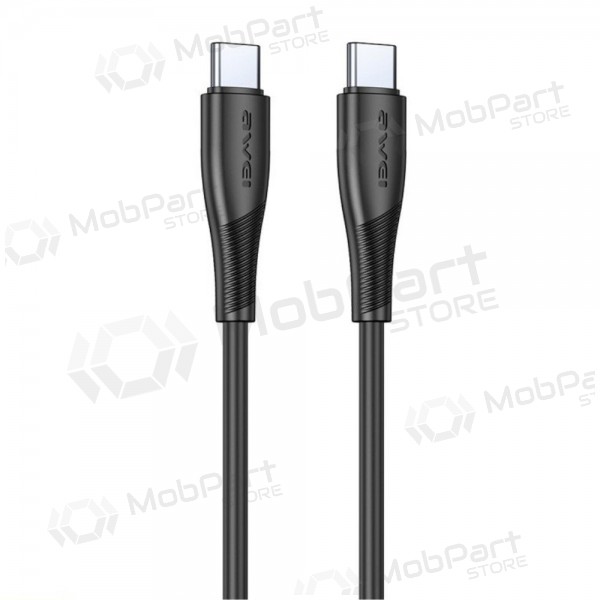 USB cavo Awei CL-182C USB-C to USB-C 1.0m nero