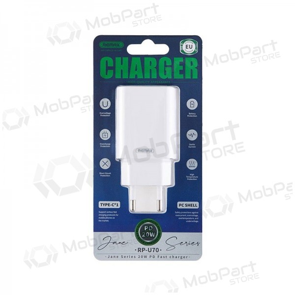Caricatore Remax RP-U70 20W USB-C bianca