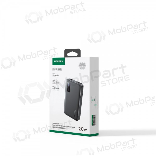Batteria esterna Power Bank Ugreen PB311 20W 10000mAh (25742) nero Batteria esterna Power Bank Ugreen PB311 20W 10000mAh (25742) nero