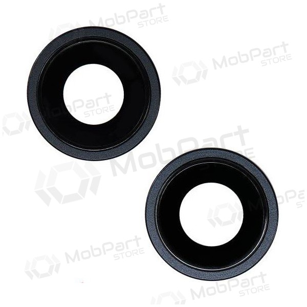 iPhone 14 / 14 Plus vetro della fotocamera (2pz) (nero) (con una cornice) iPhone 14 / 14 Plus vetro della fotocamera (2pz) (nero) (con una cornice)