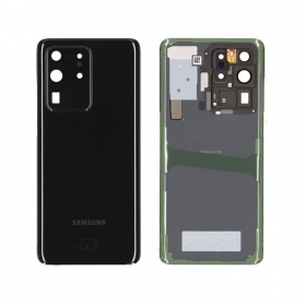 Samsung G988 Galaxy S20 Ultra coperchio batteria posteriore nero (Cosmic Black) (usato grade B, originale)