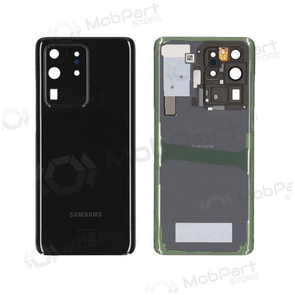 Samsung G988 Galaxy S20 Ultra coperchio batteria posteriore nero (Cosmic Black) (usato grade B, originale)