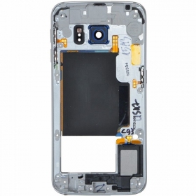 Samsung G925F Galaxy S6 Edge cornice interna (grigio / blu) (usato grade B, originale)