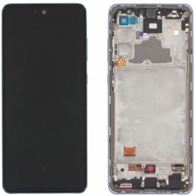Samsung A725 A72 4G / A726 5G 2021 schermo / display (viola) (con una cornice) (service pack) (originale)