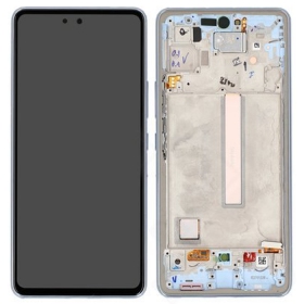 Samsung Galaxy A53 5G schermo / display (blu) (con una cornice) (originale)