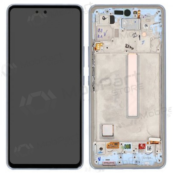 Samsung Galaxy A53 5G schermo / display (blu) (con una cornice) (originale) Samsung Galaxy A53 5G schermo / display (blu) (con una cornice) (originale)
