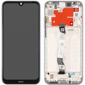 Xiaomi Redmi Note 8T schermo / display (bianca) (con una cornice) (originale)