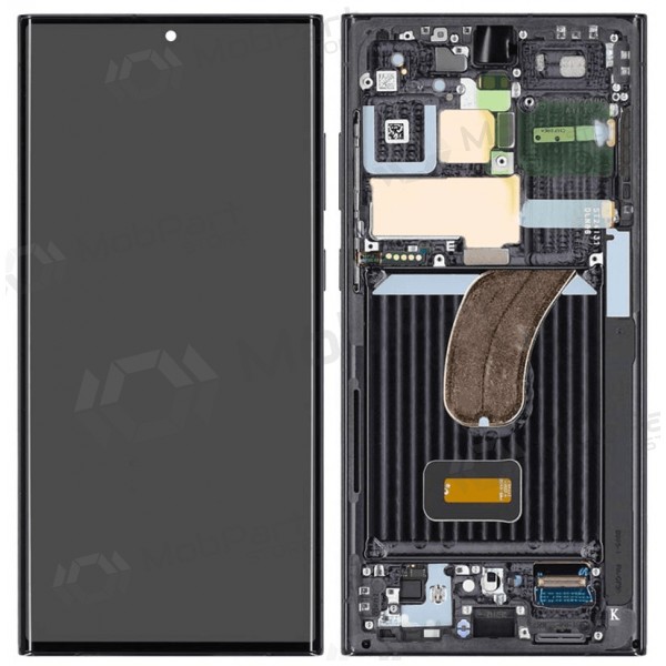 Samsung Galaxy S23 Ultra schermo / display (nero) (con una cornice) (OLED)