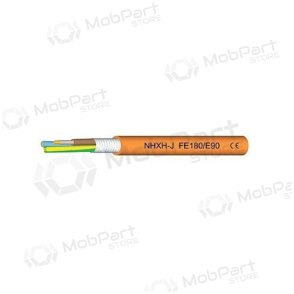 Cavo di potenza Eupen NHXH FE-180/E90 5x6 mm² in rame LSZH 0.6/1 kV.