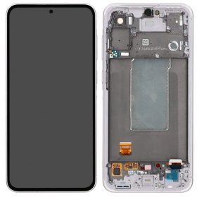 Samsung Galaxy A56 schermo / display (rosa) (con una cornice) (originale)