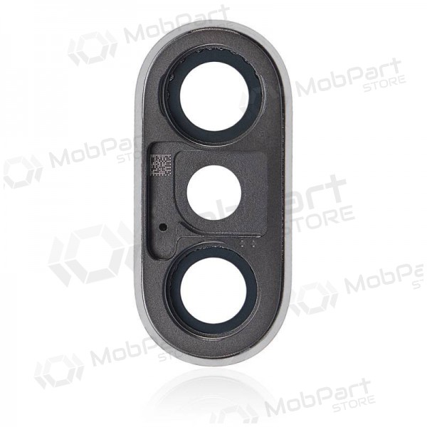 Apple iPhone XS / XS Max vetro della fotocamera (d'argento) (con una cornice) Apple iPhone XS / XS Max vetro della fotocamera (d'argento) (con una cornice)