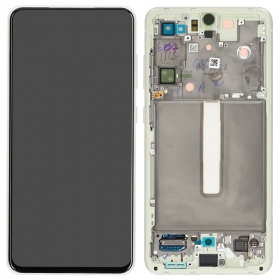 Samsung Galaxy S21 FE 5G schermo / display (alyvinis) (con una cornice) (originale)