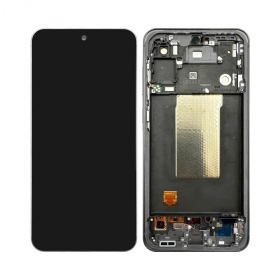Samsung Galaxy A56 schermo / display (nero) (con una cornice) (OLED)