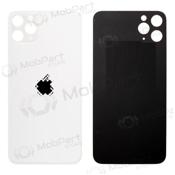 Apple iPhone 11 Pro coperchio batteria posteriore (d'argento) (bigger hole for camera) Apple iPhone 11 Pro coperchio batteria posteriore (d'argento) (bigger hole for camera)