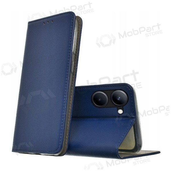 Xiaomi Redmi A5, Poco C71 (173,45x79,35x8,45) custodia a portafoglio - Smart Magnetic (blu scuro)