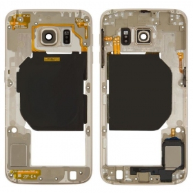 Samsung G920F Galaxy S6 cornice interna (d'oro) (usato Grade B, originale)