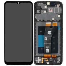 Ekranas Samsung A146 A14 5G 2023 su lietimui jautriu stikliuku e rėmeliu Black originale