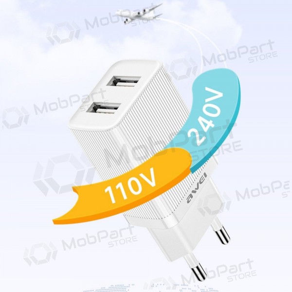 Caricatore Awei C15-EU 2xUSB-A 10W bianca