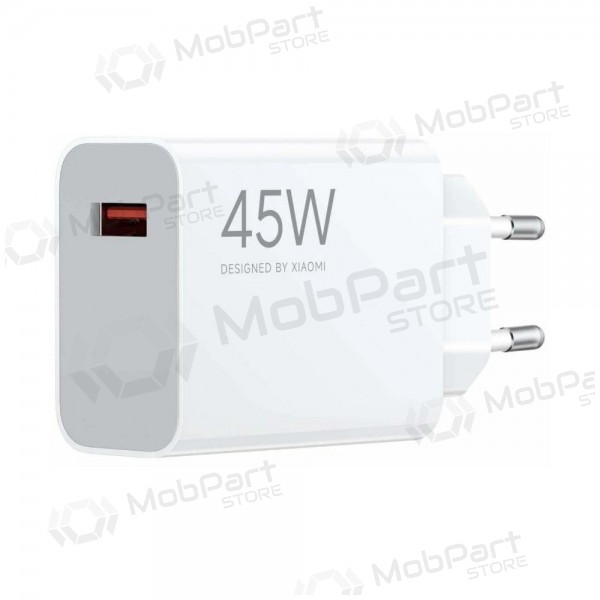 Caricabatterie telefono Xiaomi Turbo Charging Power Adapter BHR07SLEU 45 W USB-A PD bianco.