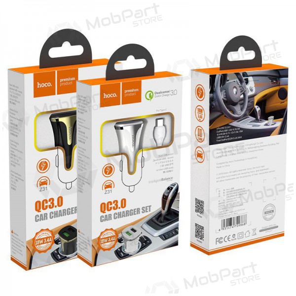 Caricatore per auto HOCO Z31 USB + 