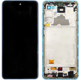 Samsung Galaxy A725 A72 4G / A726 A72 5G 2021 schermo / display (blu) (con una cornice) (service pack) (originale)