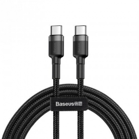 Cavo Baseus Cafule PD Type-C - Type-C 3.0A 60W (grigio-nero) 1.0m CATKLF-GG1