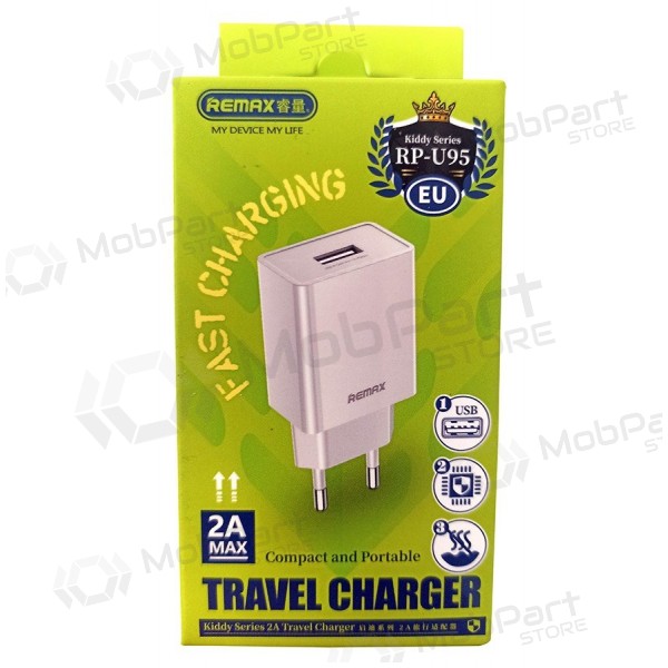 Caricatore Remax RP-U95 10W USB-A bianca