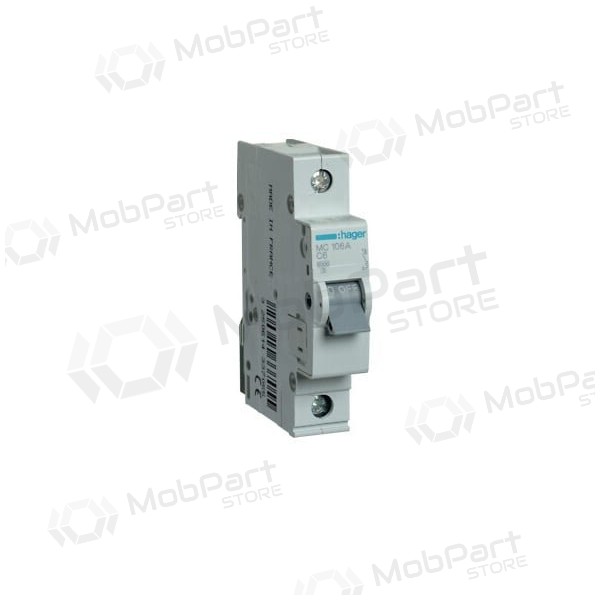 Automatinis jungiklis Hager MC104 (4A, 1P, 230V, 6kA)