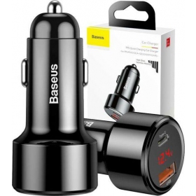 Caricatore automobilinis Baseus Series x 2 USB Quick Charge 45W CCMLC20C-01 (nero)