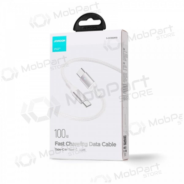 USB cavo Joyroom S-CC100A10 Type-C to Type-C 100W 1.2m bianca