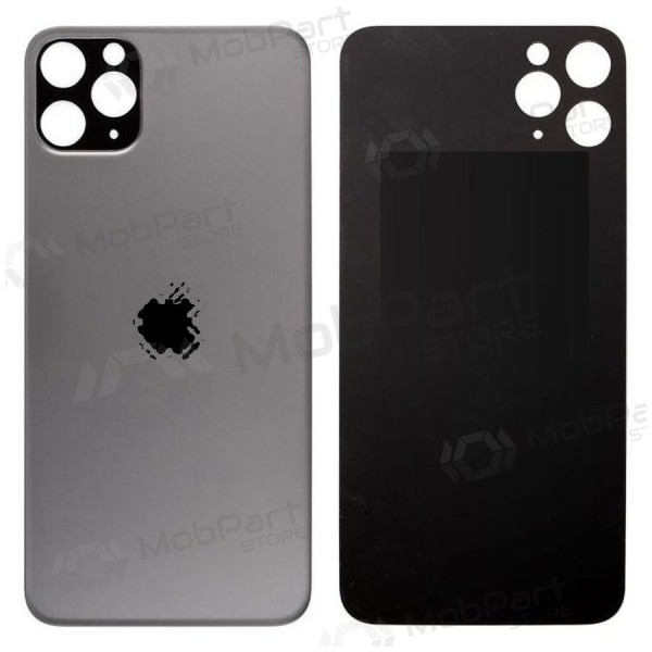 Apple iPhone 11 Pro Max coperchio batteria posteriore grigio (space grey) (bigger hole for camera) Apple iPhone 11 Pro Max coperchio batteria posteriore grigio (space grey) (bigger hole for camera)
