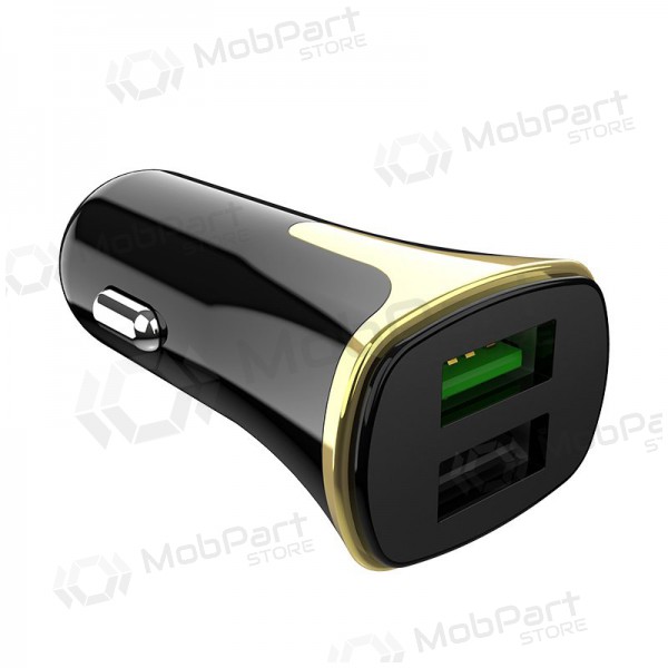 Caricatore automobilinis Hoco Z31 Quick Charge 3.0 (3.4A) x 2 USB (nero)