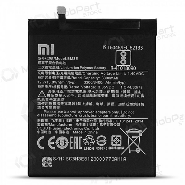 Xiaomi Mi 8 batteria, akumuliatorius (BM3E) (originale) Xiaomi Mi 8 batteria, akumuliatorius (BM3E) (originale)