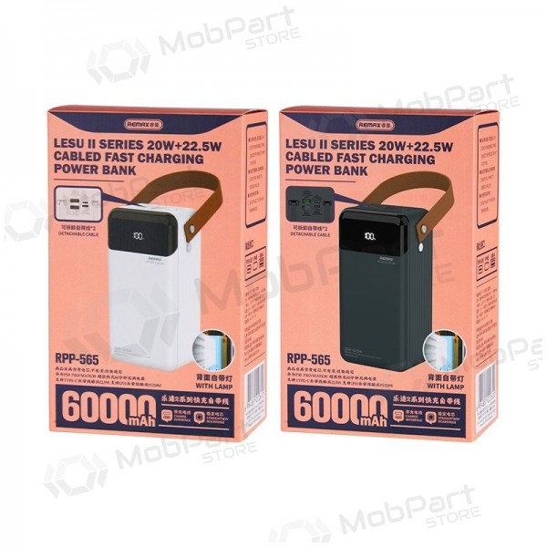 Batteria esterna Power Bank Remax RPP-565 22.5W 60000mAh grigio