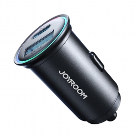 Caricatore automobilinis Joyroom JR-CCN04 USB-C/USB-A 60W nero
