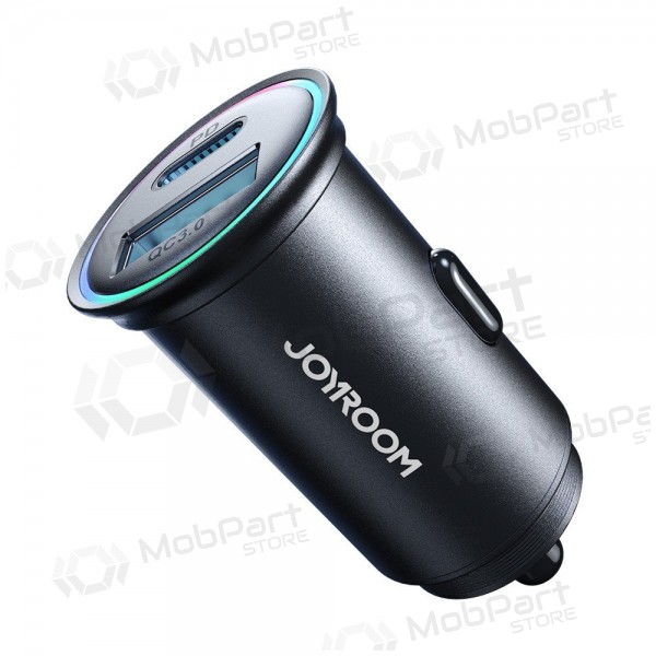 Caricatore automobilinis Joyroom JR-CCN04 USB-C/USB-A 60W nero