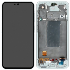 Samsung Galaxy A56 schermo / display (grigio) (con una cornice) (originale)