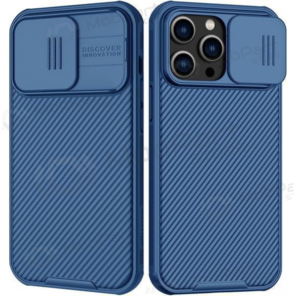 Apple iPhone 15 Plus custodia „Nillkin CamShield Pro“ (blu)