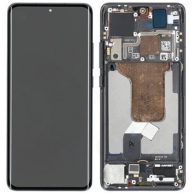 Xiaomi 12 5G / 12X / 12S schermo / display (nero) (con una cornice) (originale)