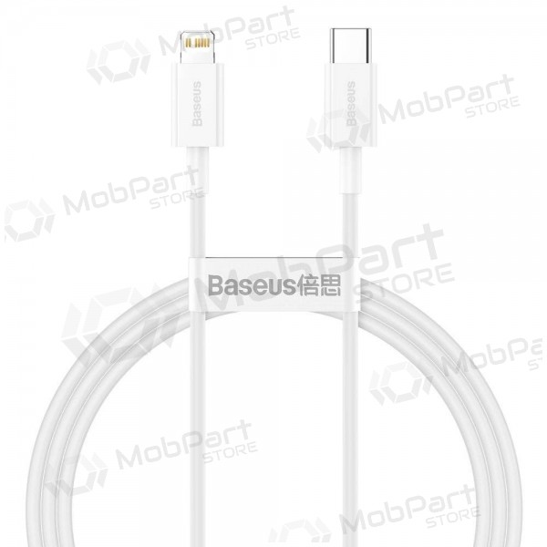 USB cavo Baseus Superior Type-C - Lightning PD 20W 1.0m (bianca) CATLYS-A02