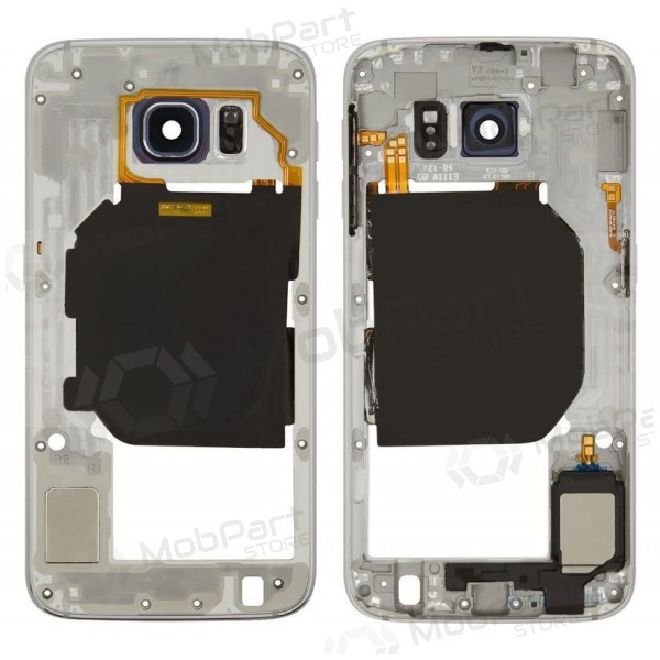 Samsung G920F Galaxy S6 cornice interna (bianca) (usato Grade B, originale) Samsung G920F Galaxy S6 cornice interna (bianca) (usato Grade B, originale)