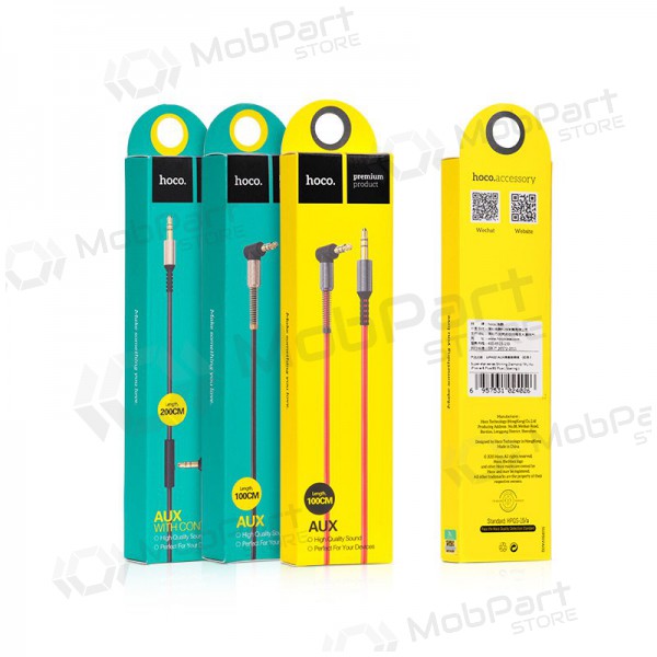 Audio adattatore Hoco UPA02 AUX 3,5mm į 3,5mm (nero) Audio adattatore Hoco UPA02 AUX 3,5mm į 3,5mm (nero)