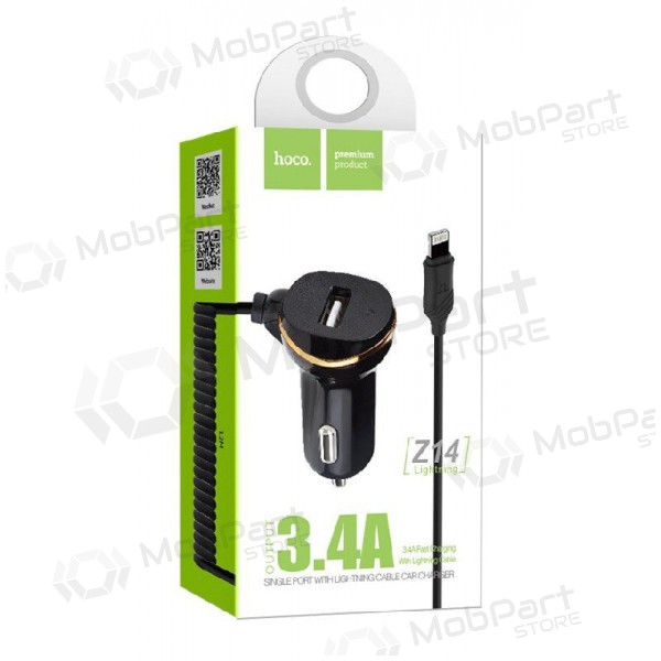 Caricatore per auto HOCO Z14 USB + Caricatore per auto HOCO Z14 USB +