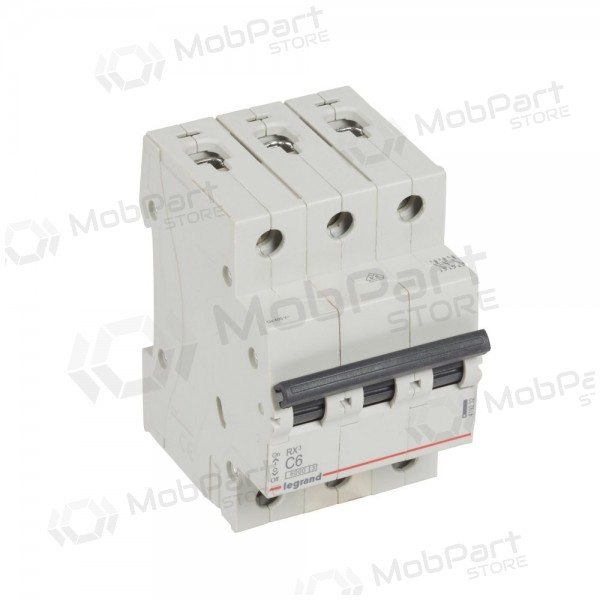 Automatinis jungiklis MCB RX3 Legrand 419232 (6A, 3P, 400V, 6kA)