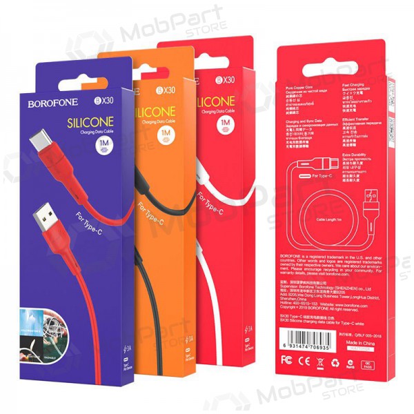 USB cavo Borofone BX30 Type-C 1.0m (nero)
