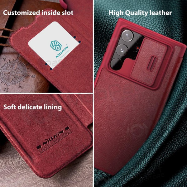 Samsung Galaxy S22 Plus custodia „Nillkin Leather“ (rosso)